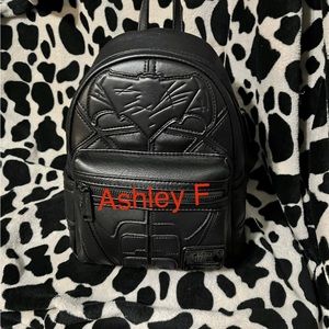 Batman loungefly heart logo backpack